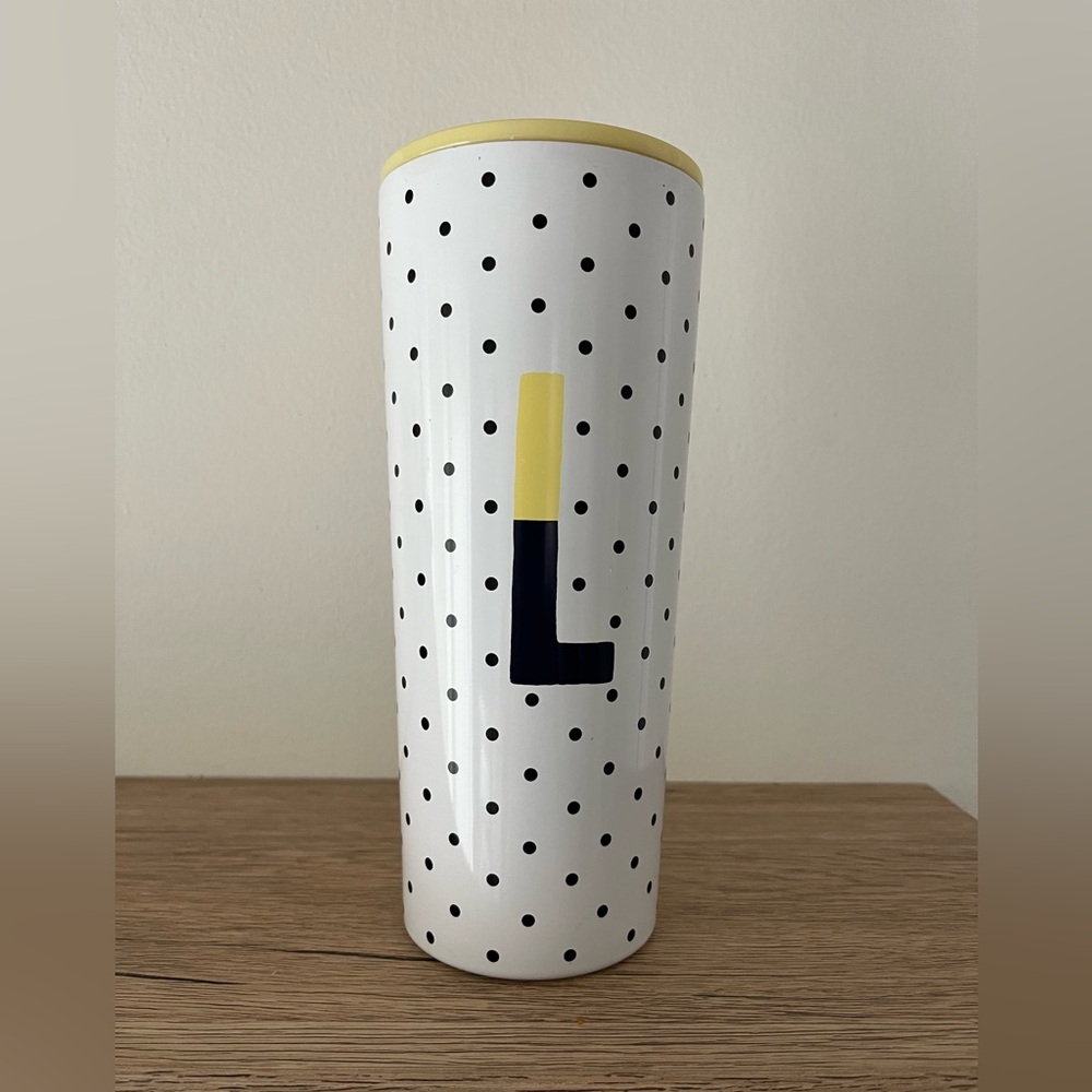 NEW Kate Spade Sparks of Joy Insulated Stainless Steel Coffee Tumbler Mug